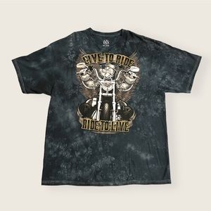 Vintage Popeye “Live To Ride, Ride To Live” Biker Tee